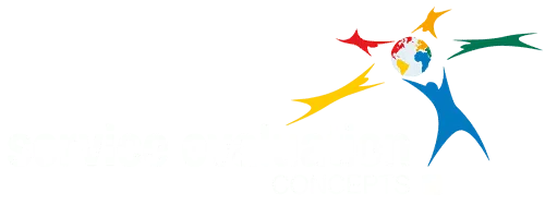 Service Evaluation Concepts Logo with Globe